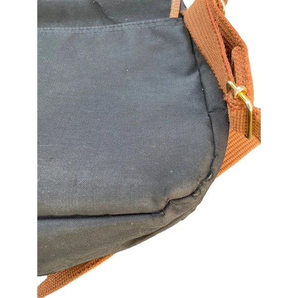 Longchamp black canvas crossbody vintage - Picture 9 of 11